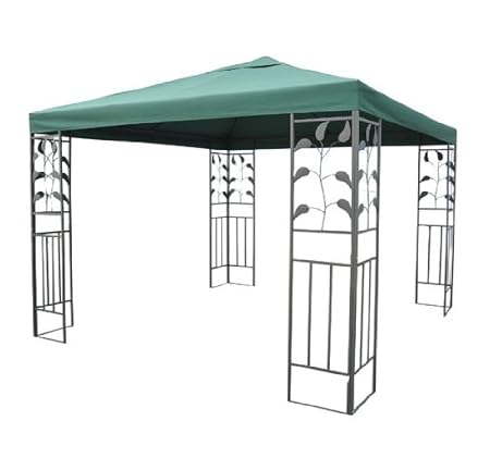 Outsunny 10' x 10' Leaf Frame Steel Gazebo Frame w/ Green Canopy Cover at Sears.com