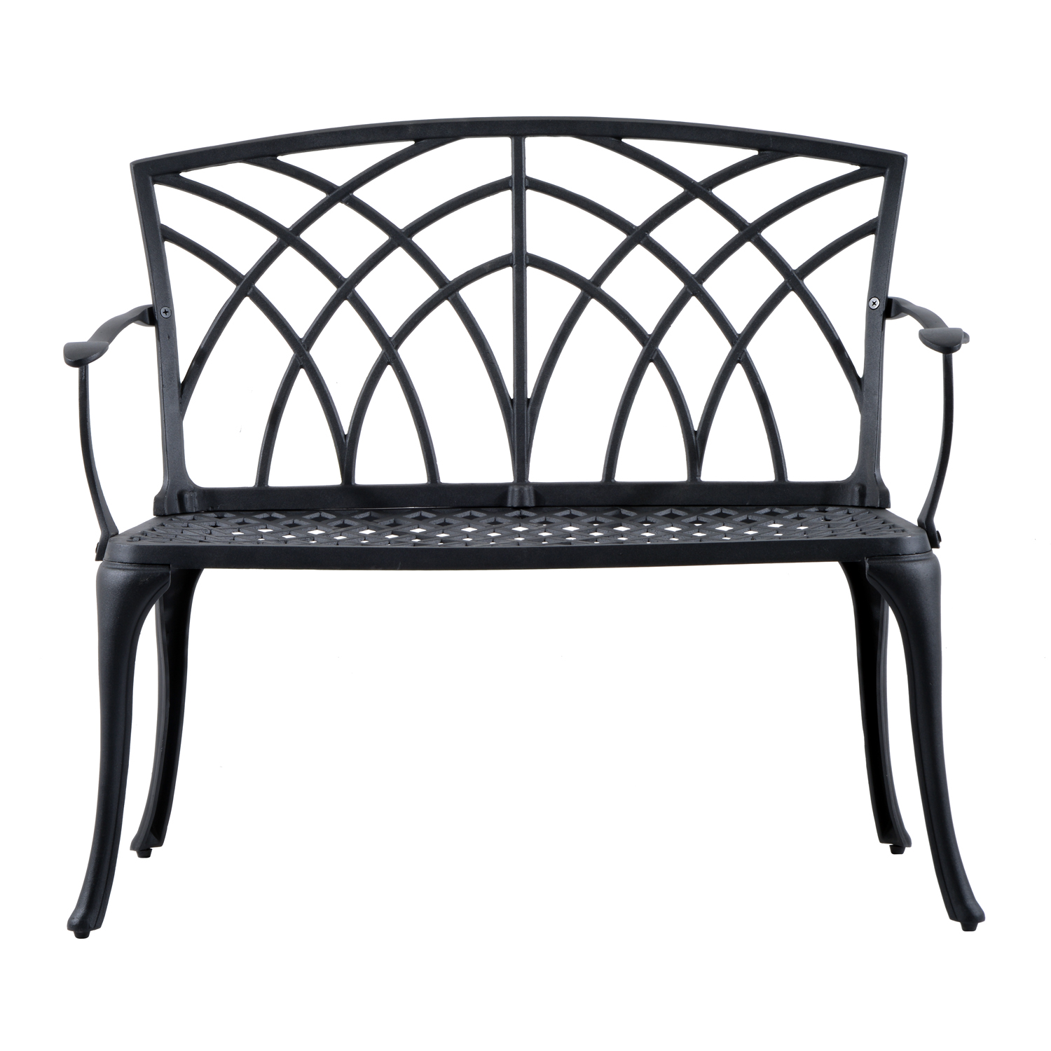 84b 014 Outsunny 40 Arch Design Decorative Outdoor Garden Bench