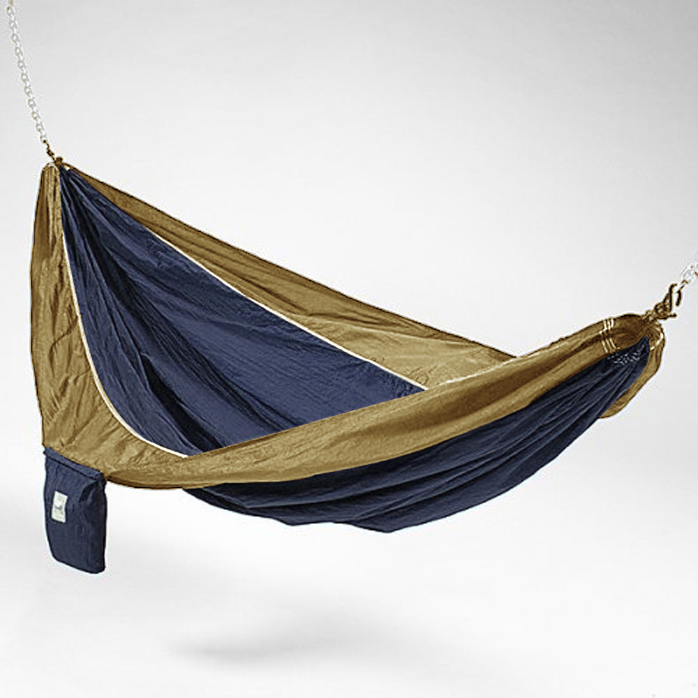 Kings Pond KingsPond  10201-KP Blue And Brown Hammaka Parachute Silk Hammock at Sears.com