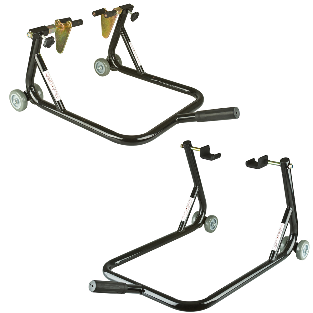 Black Widow BW-10-12 Universal Motorcycle Front Fork & Rear Swing-arm Stand Kit at Sears.com