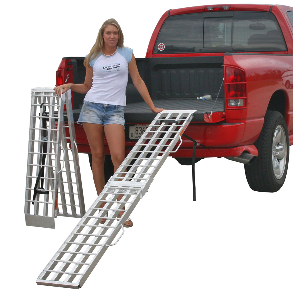 Rage Powersports 90" Aluminum Folding Loading Ramps for Garden Equipment, Lawn Tractors and ATV at Sears.com