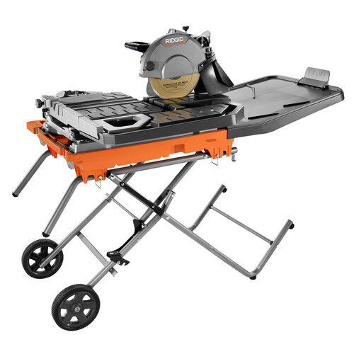 Ridgid Certified Refurbished Zrr4092 15 Amp 10 In Wet Tile Saw Ridgid Certified Refurbished Zrr4092 15 Amp 10 In Wet Tile Saw With Stand