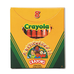 UPC 071662108007 product image for Crayola bin080w multicultural crayons large 8pk, Price/EA | upcitemdb.com