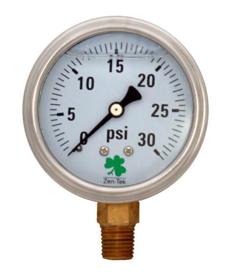 Zenport Industries Zen-Tek LPG30  Liquid Filled Pressure Gauge, 0-30 Psi at Sears.com