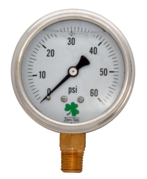 Zenport Industries Zen-Tek LPG60 Liquid Filled Pressure Gauge, 0-60 Psi at Sears.com