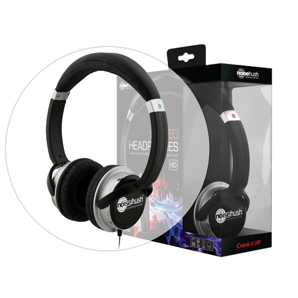 NoiseHush NX26 Black 3.5mm Stereo Headphone with Mic for HTC Nexus One at Sears.com