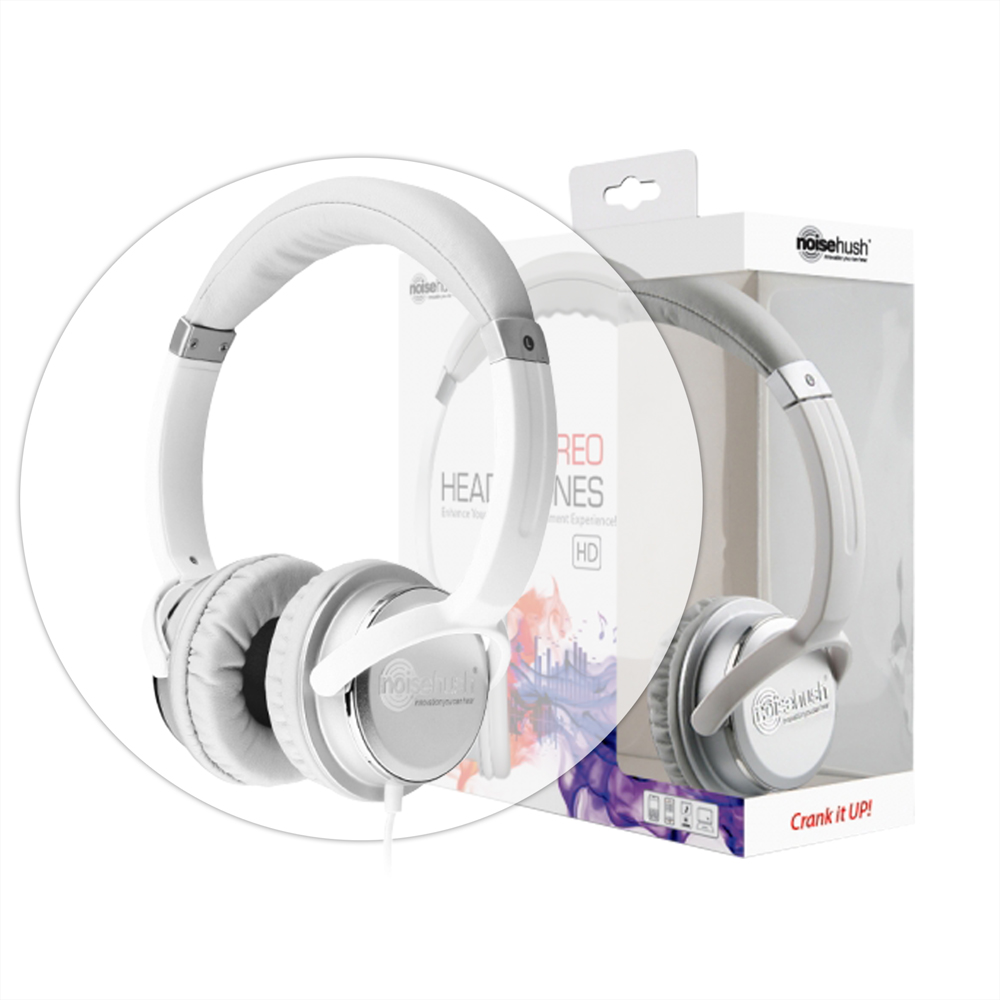 NoiseHush NX26 White 3.5mm Headphone w/ Mic for BlackBerry Torch 9800 at Sears.com