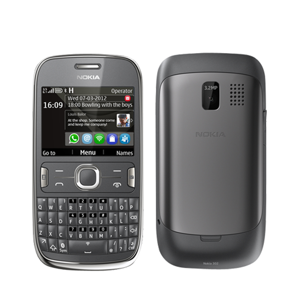Nokia Asha 302 Gray WiFi Keyboard Unlocked QuadBand 3G Cell Phone at Sears.com