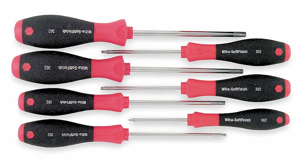 WIHA TOOLS Screwdriver Set, Torx, Tamper, 7 Pc by Wiha Tools 36298 at Sears.com