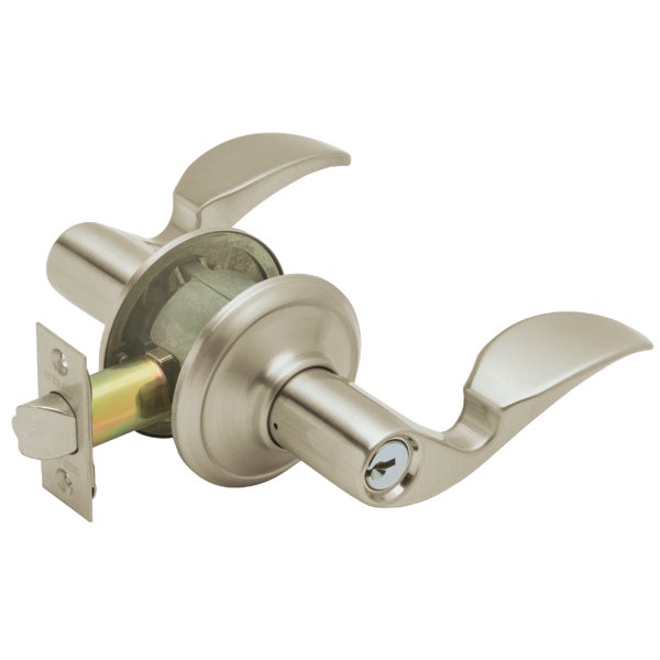 UPC 043156817344 product image for Schlage Lock F51VAVA619 Avanti Lever Entry Lockset-SN AVANTI ENTRY LEVER | upcitemdb.com