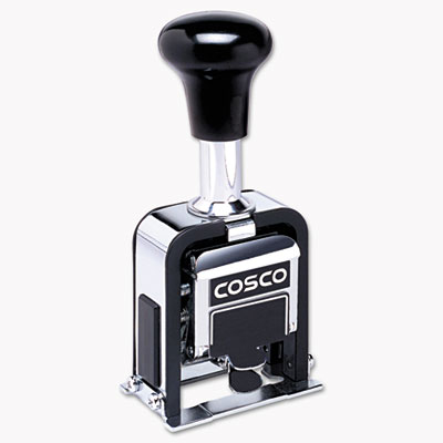 Consolidated Stamp 2000 PLUS Automatic Numbering Machine, 8 wheels, Self-Inking, Black 3/4 x 1/4 by Consolidated Stamp 026138 00039956261388 at Sears.com
