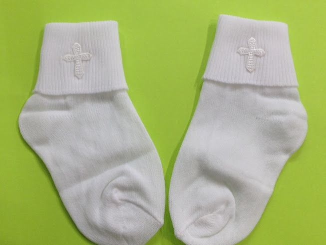 ANGLE BABY BOYS Christening Baptism WHITE CROSS Socks / BABY TUXEDO SHOE S0CKS /0-6 MONTHS at Sears.com
