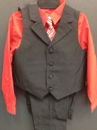 Angel Baby Boy Tuxedo Christening Baptism outfit VEST SET/S/M/L/XL//3-6M/6-12M/12-18M/18-24M//SMALL/MEDIUM/LARGE/XL/BLK-RED at Sears.com