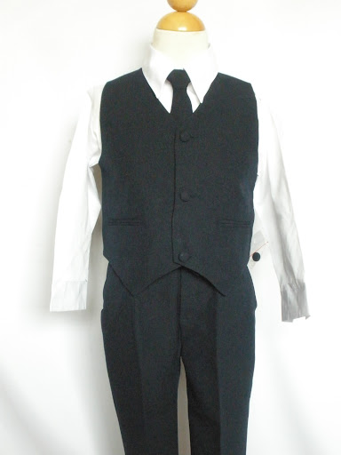 NIKFINESTORE.COM Baby Boy Tuxedo NAVY suit vest set   /Christening baptisem dress/S/M/L/XL/3-6M/6-12M/12-18M/18-24M#001 at Sears.com