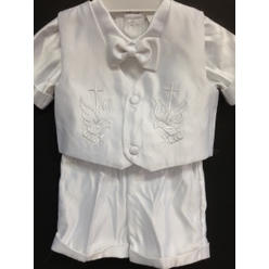 christening dress suit baby medium baptism tuxedo angel boy extra