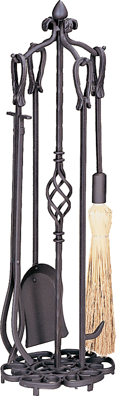 Uniflame 5 Pc Bronze Heavy Weight Fireset W/ Horseshoe Handle at Sears.com