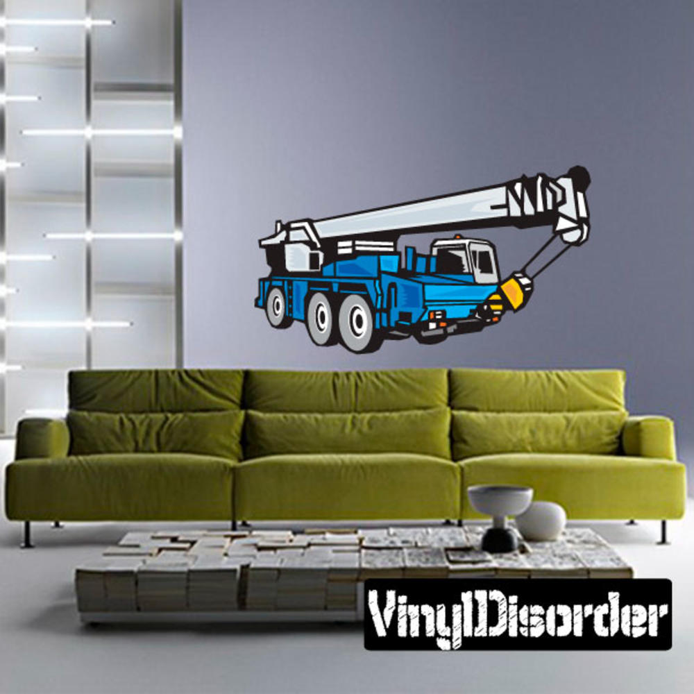 Construction Equipment Tractors and Trucks Color DC 006 Vinyl Decal Wall or Car Sticker Mural