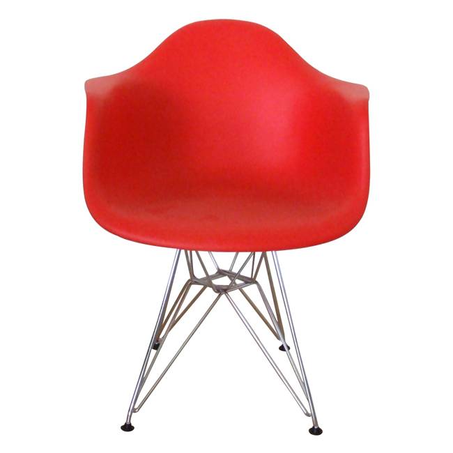 Interior Imports Red Eiffel Arm Chair Eiffel Wire Base- Red at Sears.com