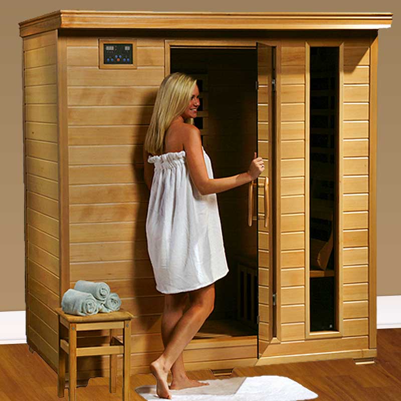 HeatWave Monticello 4 Person HeatWave Infrared Sauna w/ Carbon Heaters and Free Extras at Sears.com