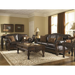 Winslow Top Grain Leather Sofa In Raisin Color