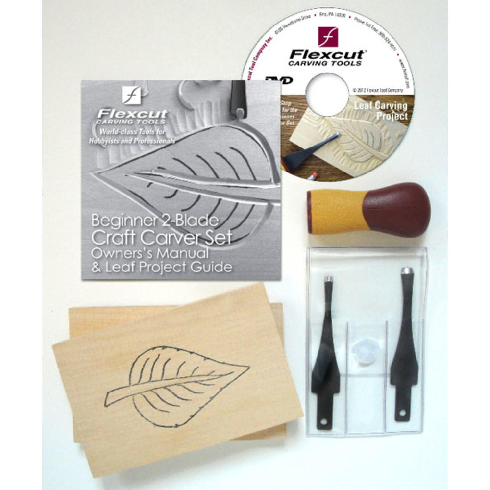 Flexcut Beginners Wood Craft Carving Set With DVD