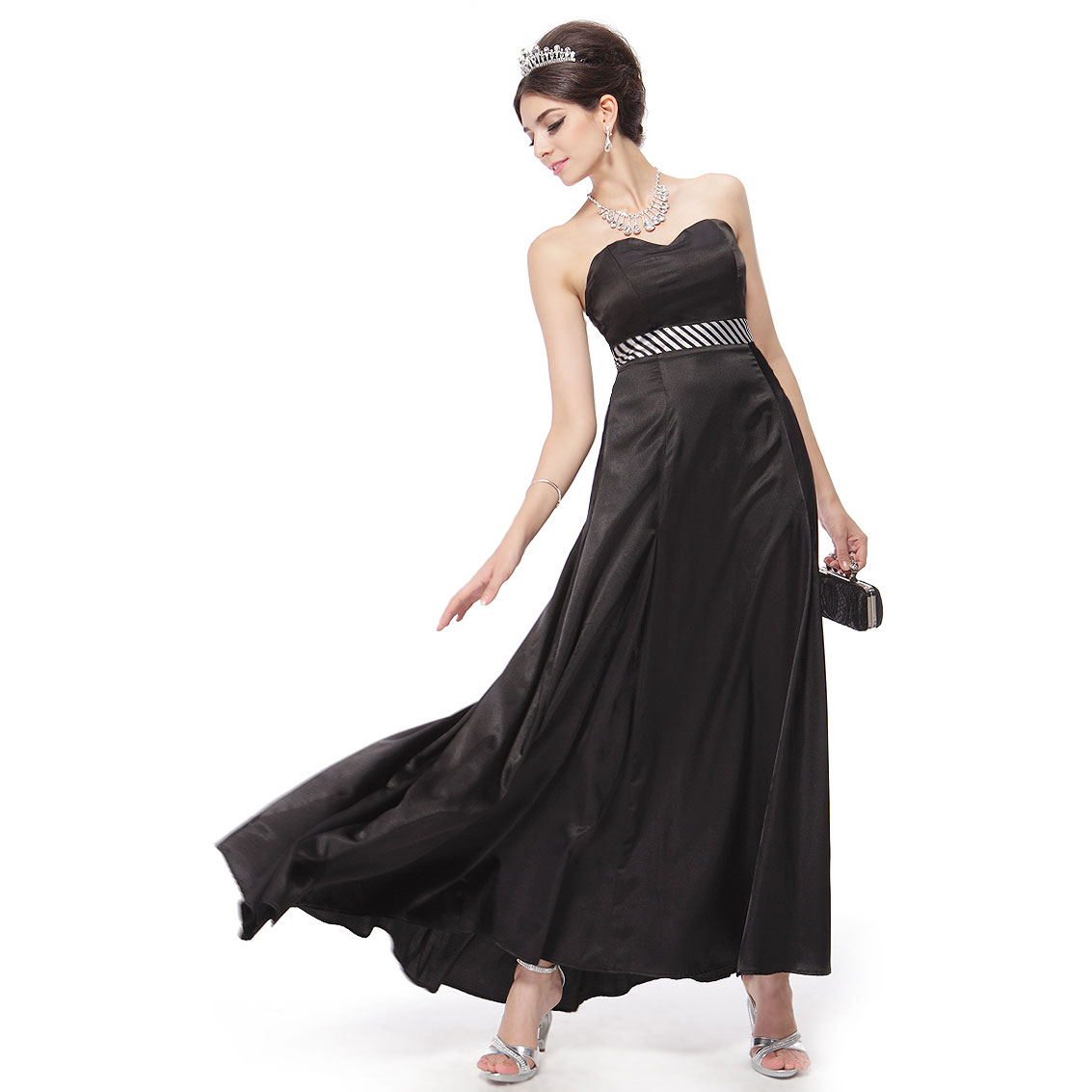 Ever-Pretty Ever Pretty Sexy Tie-back Empire Long Bowtie Strapless Prom Dress 09058 at Sears.com