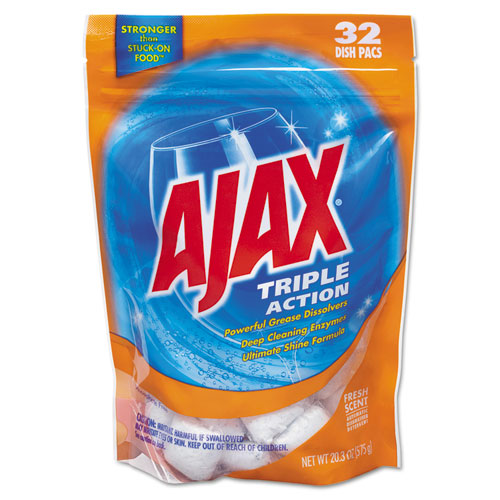 UPC 035000444233 product image for Triple Action Automatic Dishwasher Detergent Packs Fresh Scent 32/Pack 5 Packs | upcitemdb.com