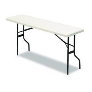 Iceberg IndestrucTable TOO 1200 Series Resin Folding Table, 60w x 18d x 29h, P Iceberg IndestrucTable TOO 1200 Series Resin Folding Table, 60w x 18d x 29h, P
