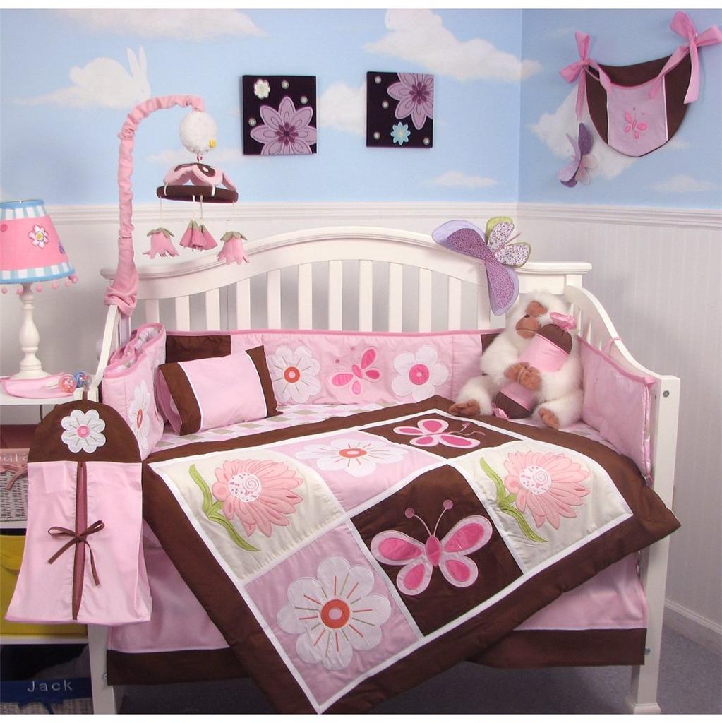 Soho Designs Sweetie Garden Baby Crib Nursery Bedding Set 14 pcs included Diaper Bag with Changing Pad, Accessory Case & Bottle Case at Sears.com