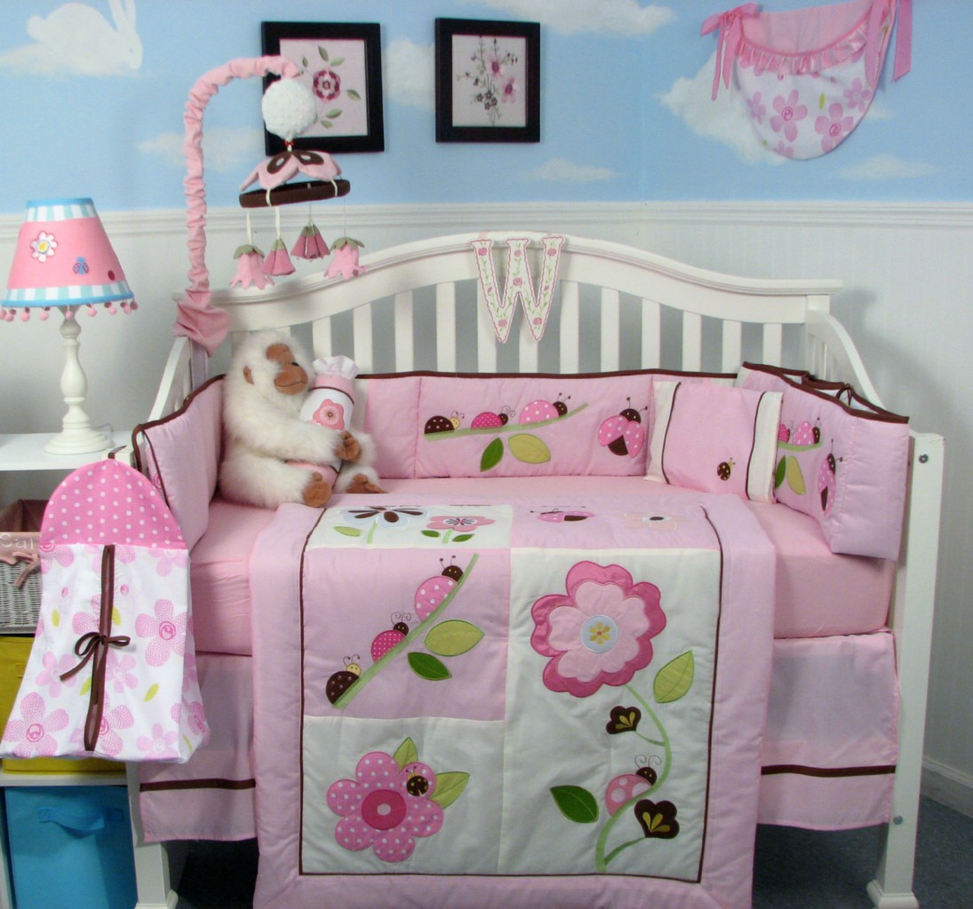 Soho Designs SoHo Ladybug Party Baby Crib Nursery Bedding Set 14 pcs included Diaper Bag with Changing Pad, Accessory Case & Bottle Case at Sears.com