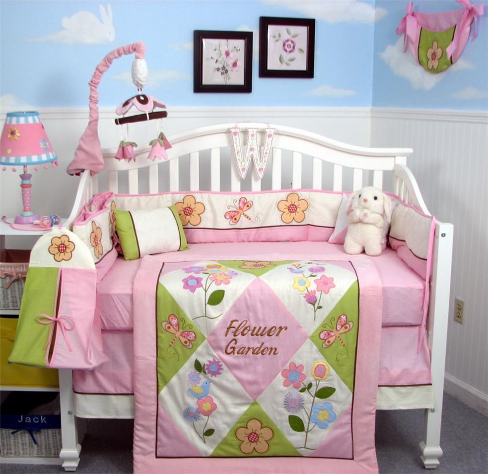 Soho Designs Mystic Garden Baby Crib Nursery Bedding Set 14 pcs included Diaper Bag with Changing Pad, Accessory Case & Bottle Case at Sears.com