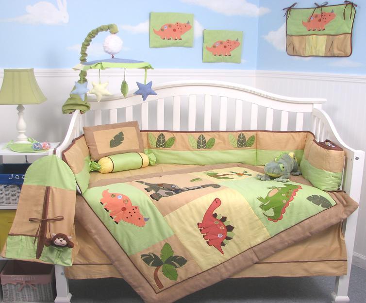 SoHo Designs Dinosaur Story Crib Nursery Bedding Set 10 pcs at Sears.com