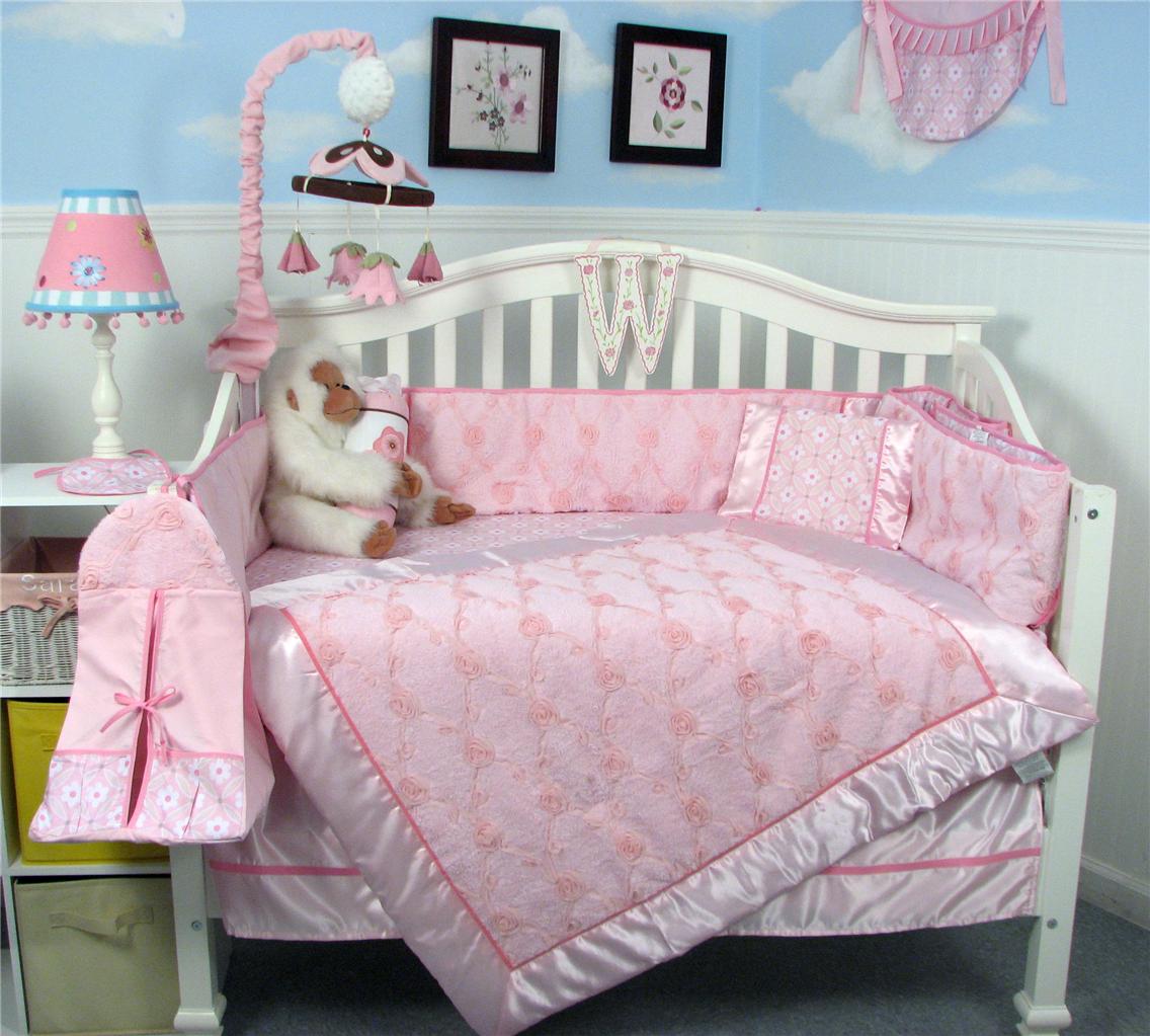 Soho Designs SoHo Emily Rose Chenille Baby Crib Nursery Bedding Set 14 pcs included Diaper Bag with Changing Pad, Accessory Case & Bottle C at Sears.com