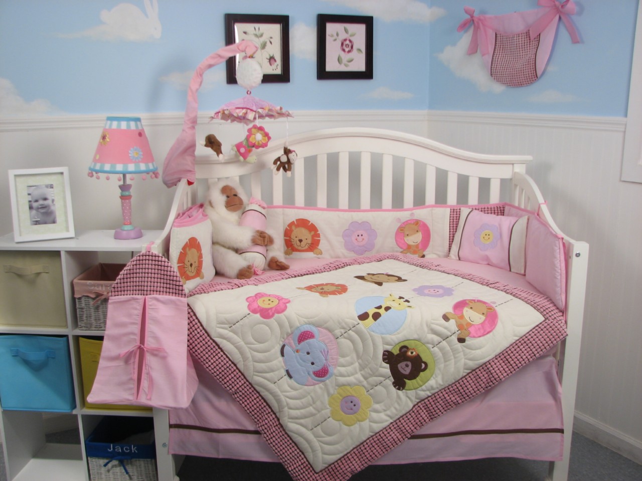 Soho Designs Baby Bedding Sets Collections Sears Soho Designs Lollipop Jungle Baby Crib Nursery Bedding Set 14 Pcs Included Diaper Bag With