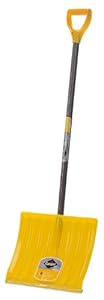 Garant APW18KDRU Alpine 18-Inch Poly Blade With Steel Wear Strip Wide Snow Shovel Stained Ash Handle, Yellow at Sears.com