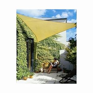 Phoenix Shade Sails Phoenix Oversized 18.5' Triangle Sun Shade Sail Complete Professional Kit Desert Sand Color at Sears.com