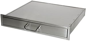 Solaire Single Deep Utility Drawer for Built-in Islands  Stainless Steel