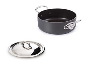 Mauviel M'stone2 8230.29 Rondeau with Stainless Lid  6.1-Quart