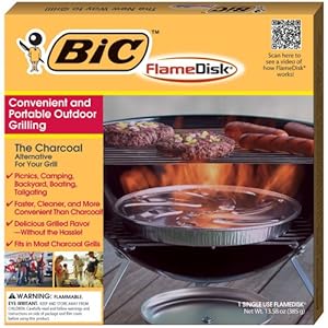 MagaMallGroup BIC Charcoal Alternative FlameDisk