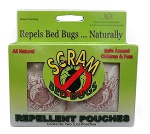 Scram Bed Bugs All-Natural Repellent Pouches, 12 Boxes (24 Pouches) at Sears.com