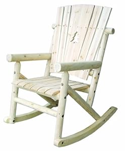 Aspen Series Single Rocker with Pine Tree