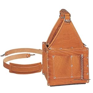 Ideal Industries Tuff-Tote Premium Leather Ultimate Tool Carrier with Shoulder Strap