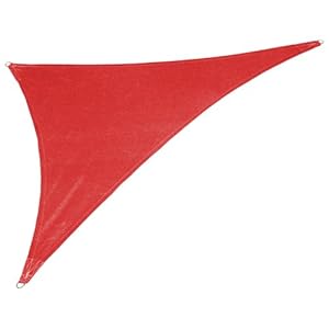 Coolaroo Custom Triangle Shade Sail, Cherry Red, 18 by 18 by 25-1/2-Feet at Sears.com