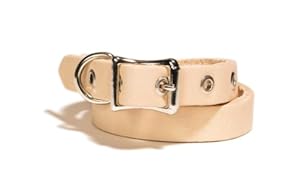 Buddy Belts Natural Collection Pet ID Collar, 3/4 by 18-22-Inch, Natural at Sears.com
