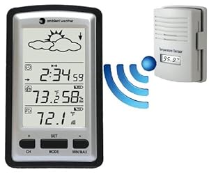 Ambient Weather WS-1280 Wireless Indoor & Outdoor Digital Thermometer w/ Indoor Humidity, Forecaster, Atomic Clock at Sears.com