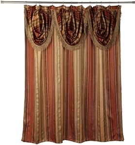 Shower Curtain With Attached Valance from Sears.