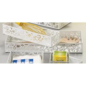 Design Ideas Vinea Storage Drawer, 6 by 15-Inch, White at Sears.com