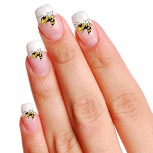 Football Fanatics Georgia Tech Yellow Jackets 16 Mini Temporary Nail Tattoos () at Sears.com