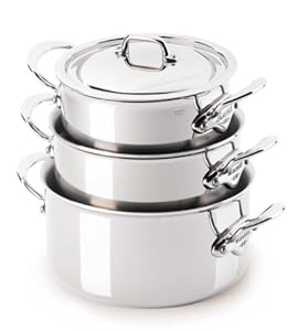 Mauviel M'cook 5231.17 1.9-Quart Stewpan and Lid with Cast Stainless Steel Handle