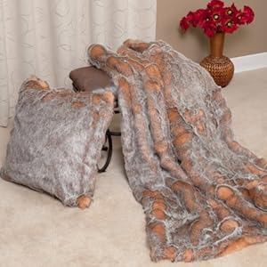 Best Home Fashion Crystal Fox Faux Fur Throw Blanket - NewArrivals at Sears.com